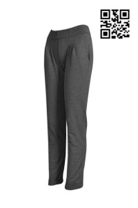 U241 online order casual ladies' sporty plain color Hong Kong design sporty supplier company  ladies cotton knit pants teamwear  ladies cotton knit pants jersey